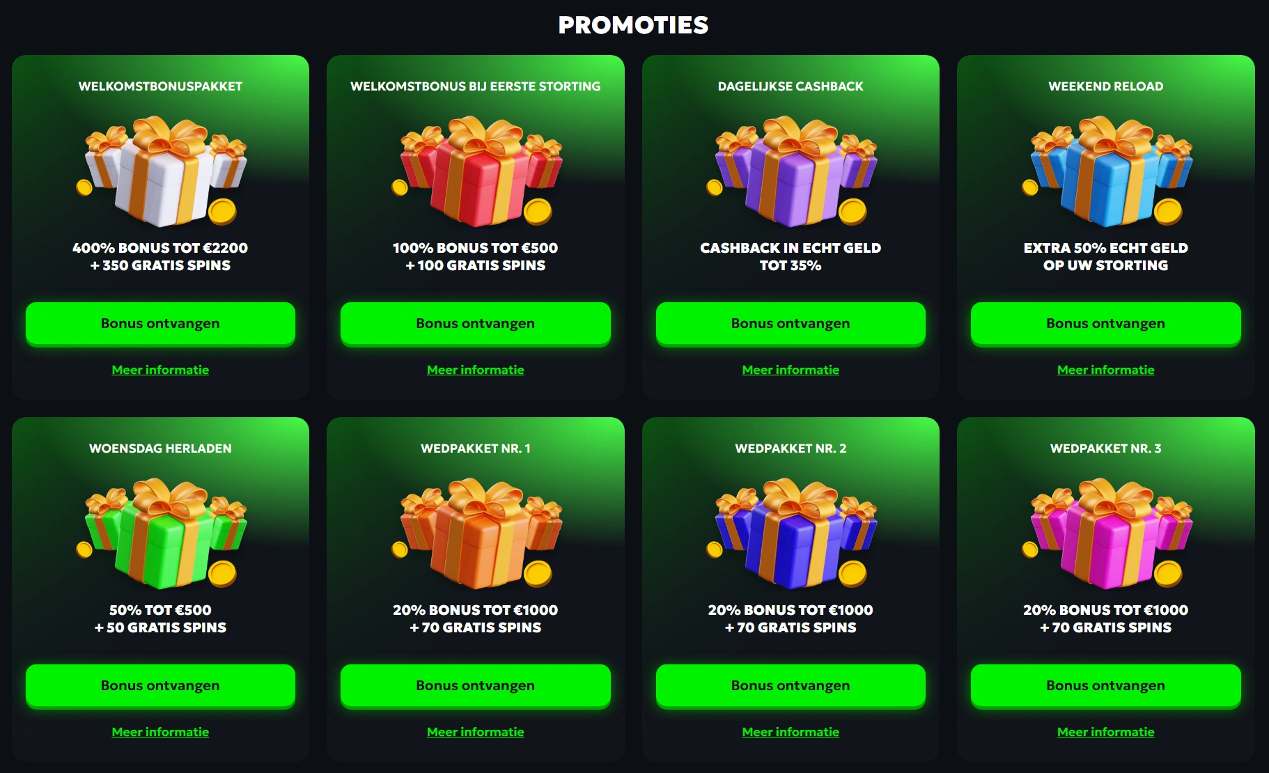 Bonussen en Acties bij SpinMills
